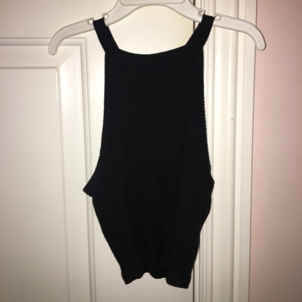 Cropped racer back tank